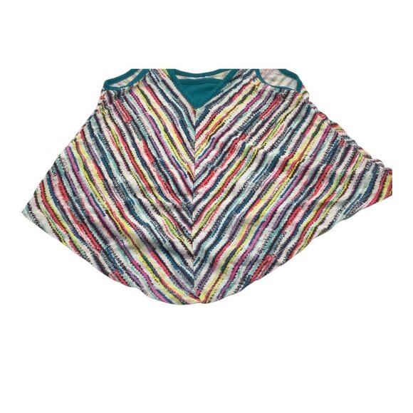 Xhilaration Girls Sleeveless Tank Top Multicolor Striped Handkerchief Hem XS 4/5 - Picture 3 of 10
